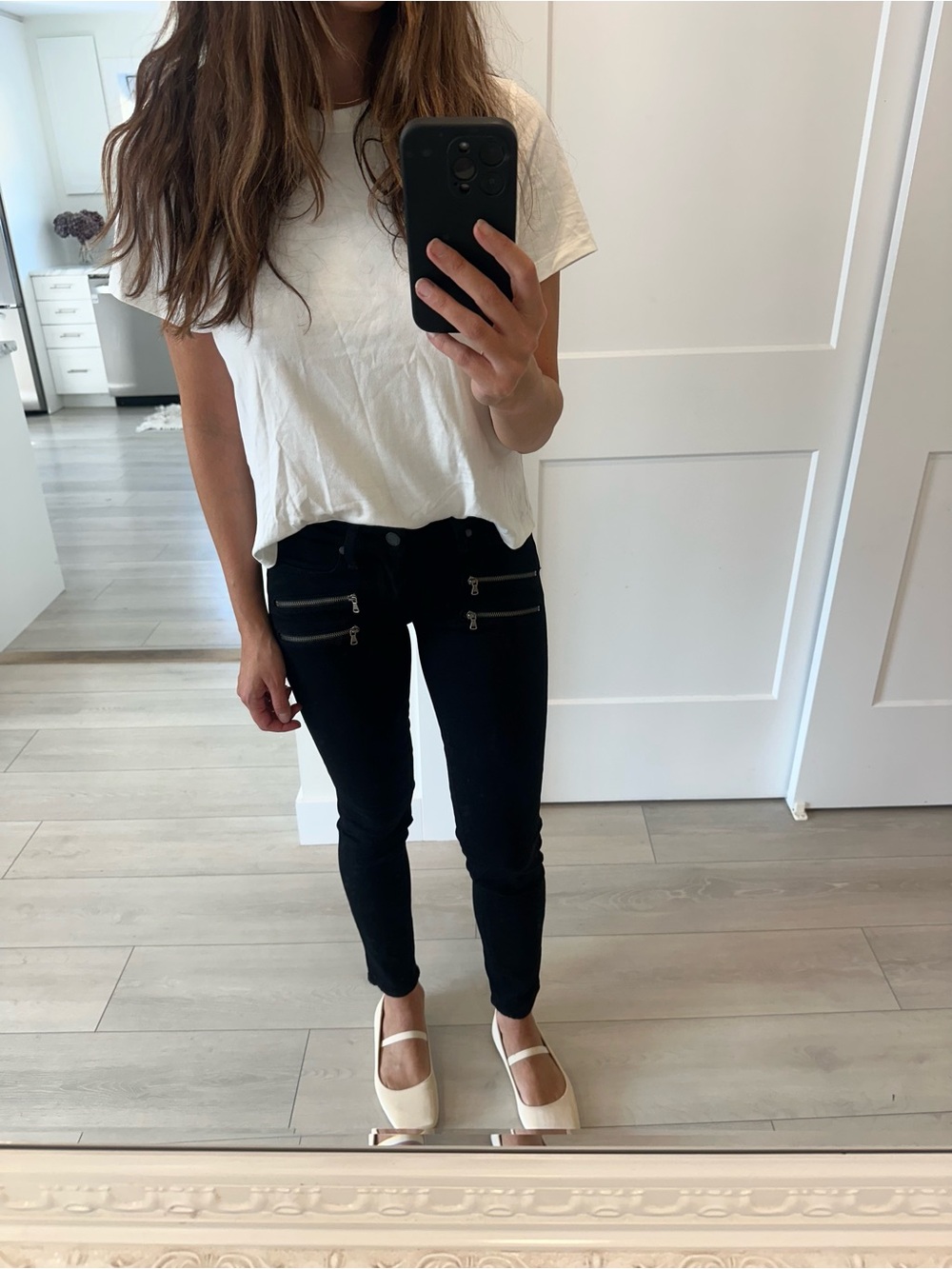 Paige Denim Edgemont Black Skinny Jeans